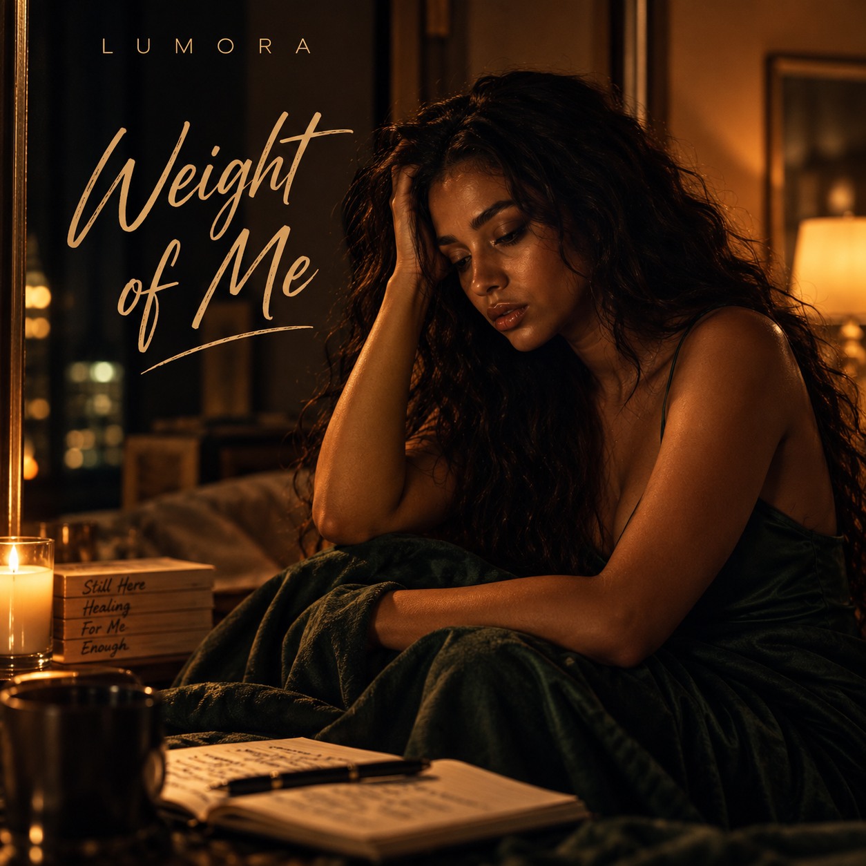 Weight of Me artwork from the Lumora Ember visual archive
